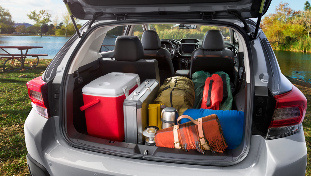 2021 Subaru Crosstrek  - the voluminous trunk fully packed