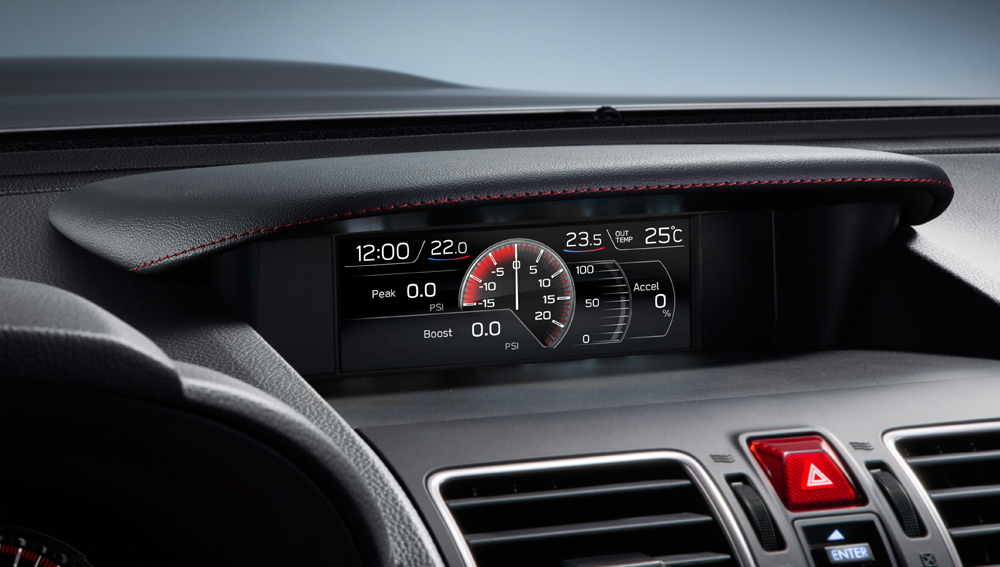 2021 Subaru WRX and WRX STI Informative Multi-Function LCD Colour Display