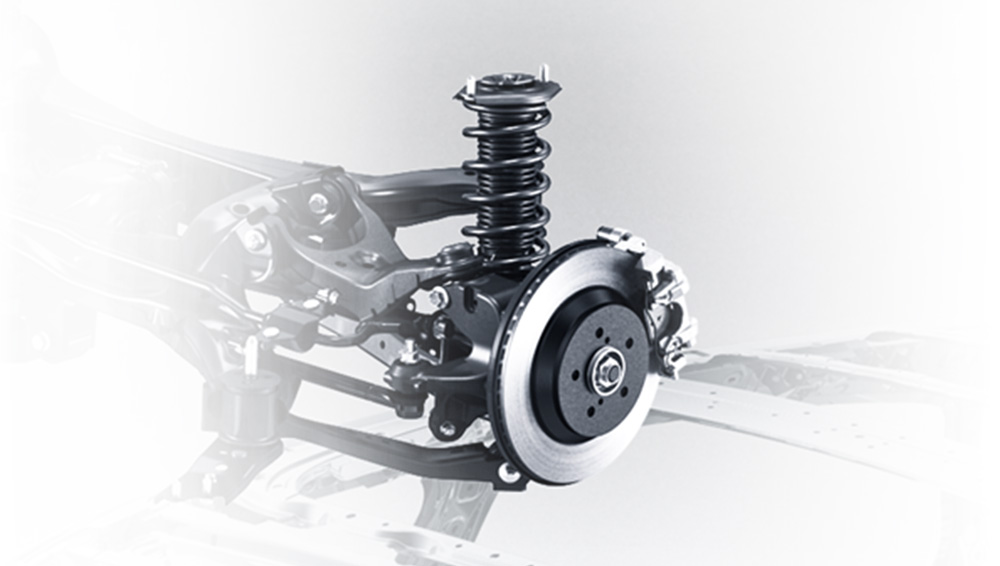 Image of the rear suspension.