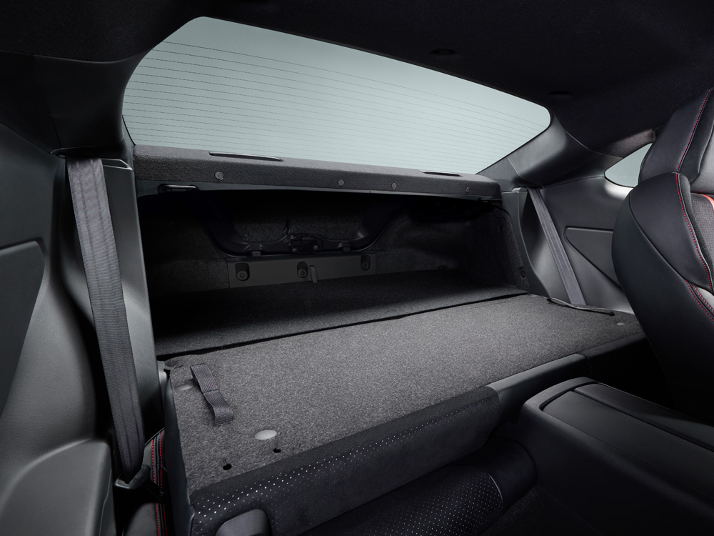 2022 Subaru BRZ Flat-folding Rear Seats
