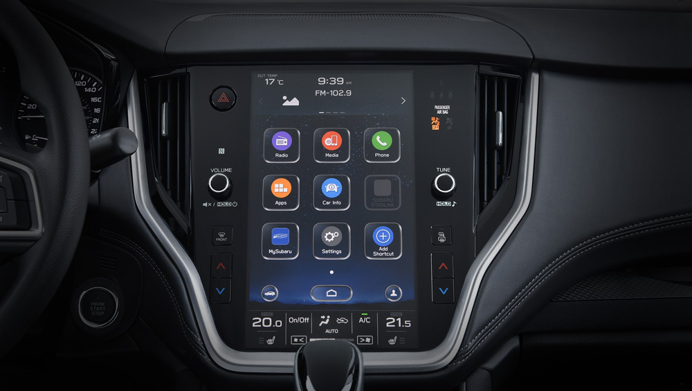Subaru Legacy 2022 Système d’infodivertissement à écran de 11,6 po