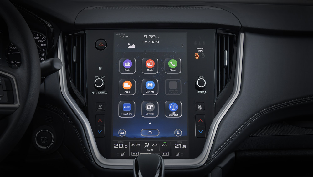 2022 Subaru Legacy 11.6 inch Infotainment System