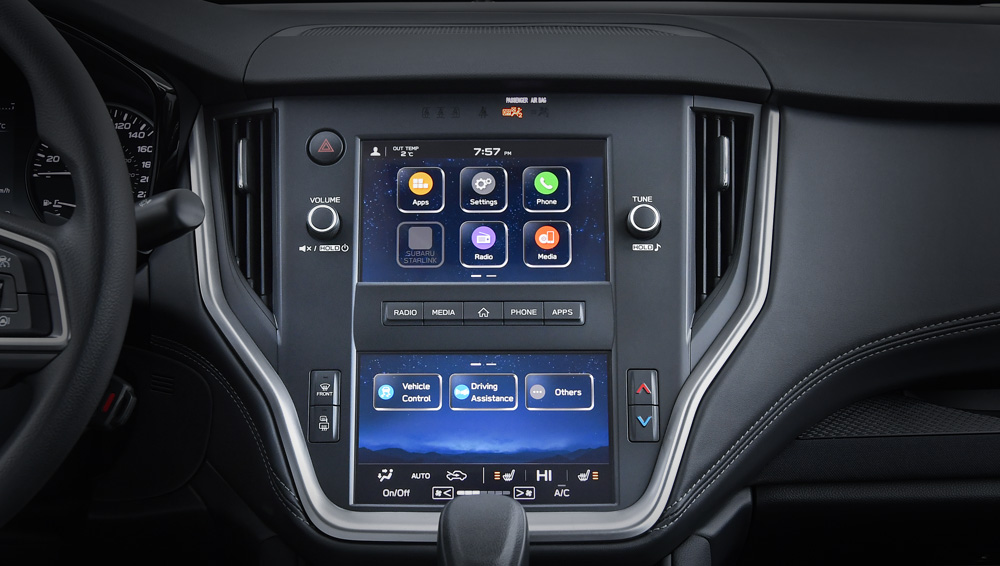 Subaru Legacy 2022 Système d’infodivertissement à écran double de 7 po :
