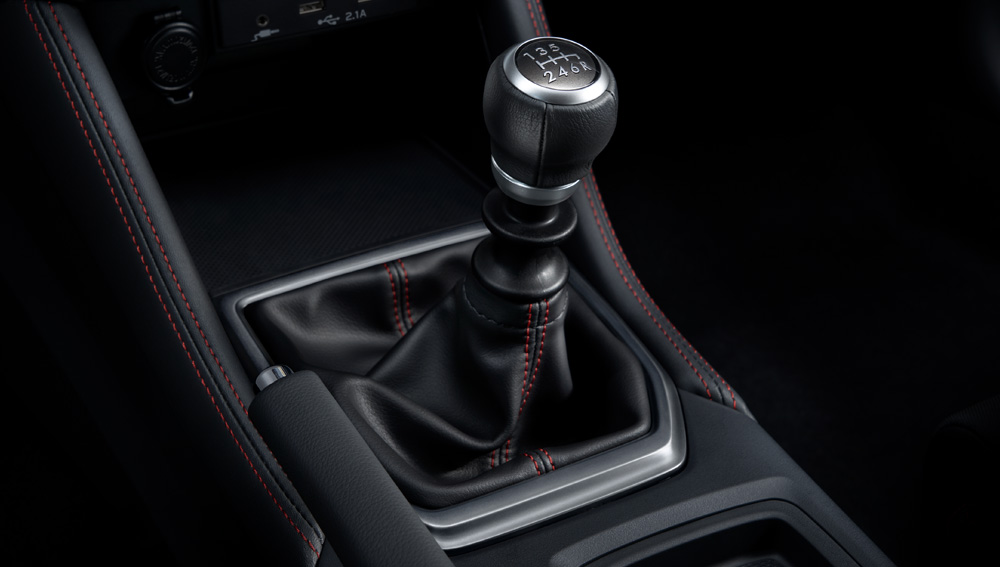 Subaru WRX 2022 Transmission manuelle à 6 rapports + traction intégrale avec différentiel central à visco-coupleur