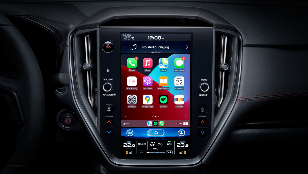 2022 Subaru WRX 11.6-inch Infotainment System