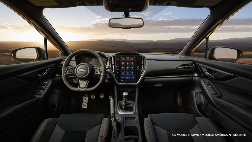 La toute nouvelle Subaru WRX 2022 Un cockpit aménagé pour la performance et le confort