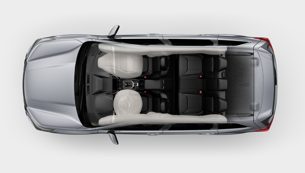 Image showing where the airbags are.