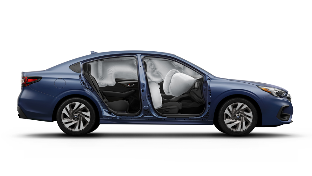 Side image of Legacy showing the airbags.