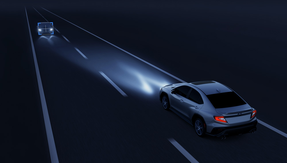 Diagram showing High Beam Assist in action.