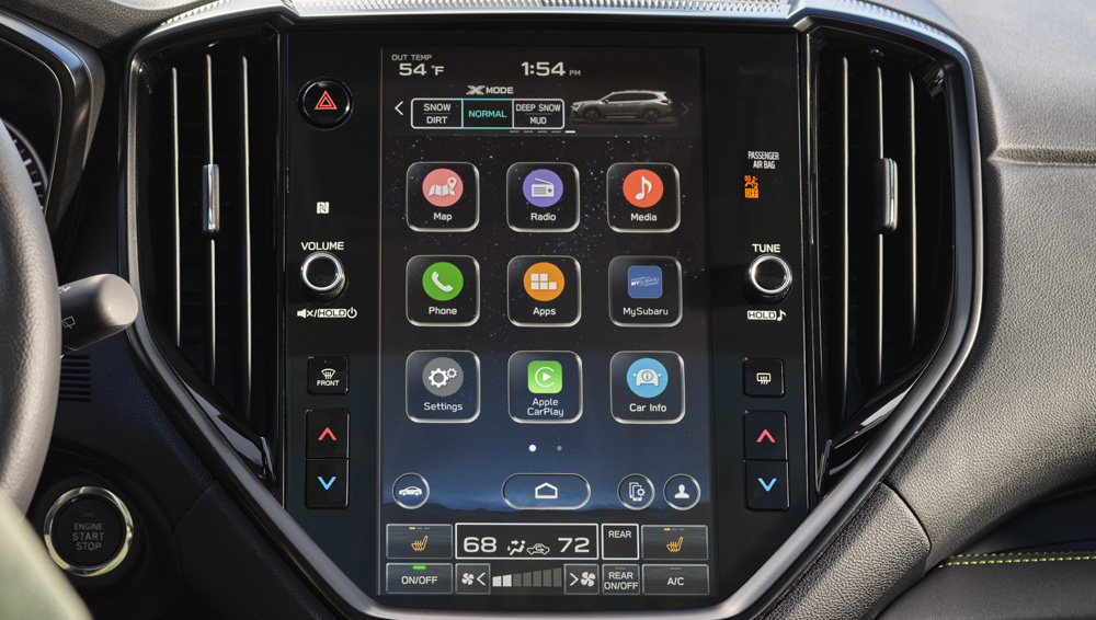 2023 Ascent 11.6-inch infotainment screen.