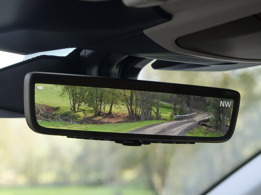 2023 Subaru Outback Smart Auto-Dimming Rearview Mirror with Homelink<sup>®</sup> and Compass