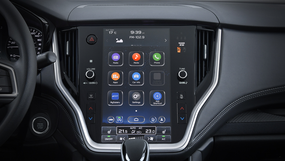 Subaru Outback 2023 Système d’infodivertissement à écran de 11,6 po