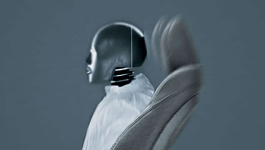 Image showing how the active headrest reduces whiplash injuries.