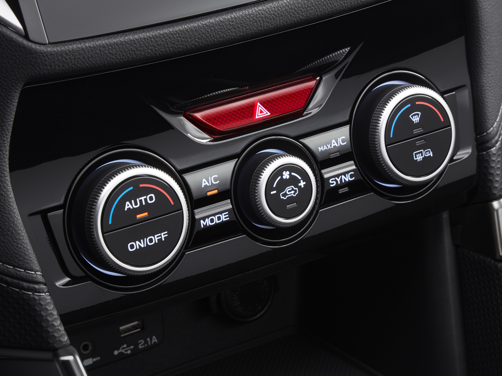 Dual automatic climate controls for 2024 Forester Touring to Premier trims.