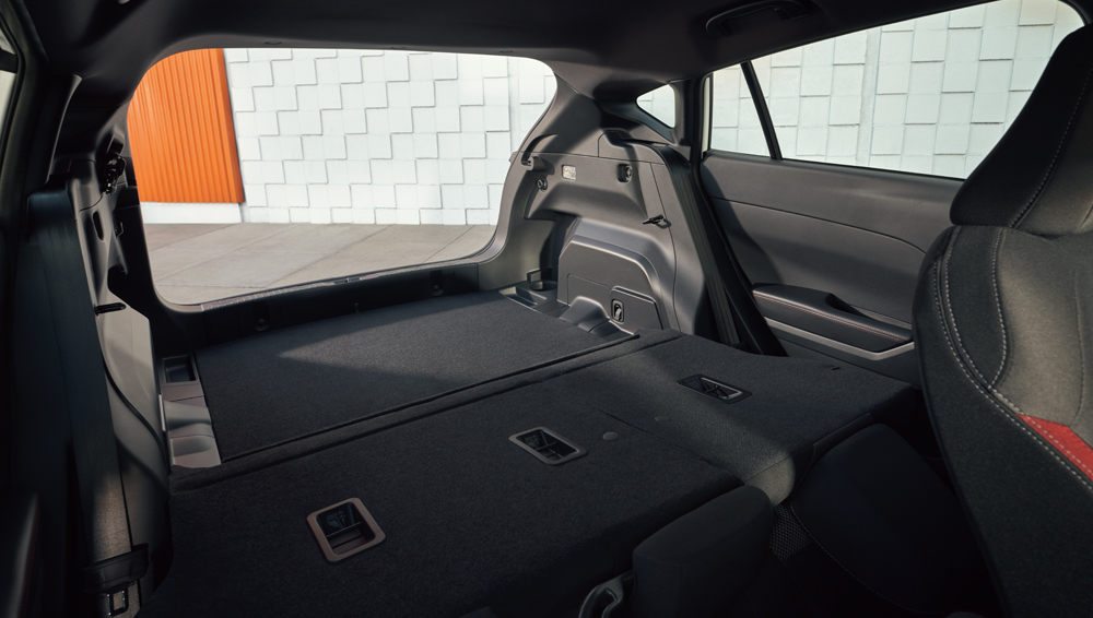 Shot of the cargo area of the 2024 Impreza.