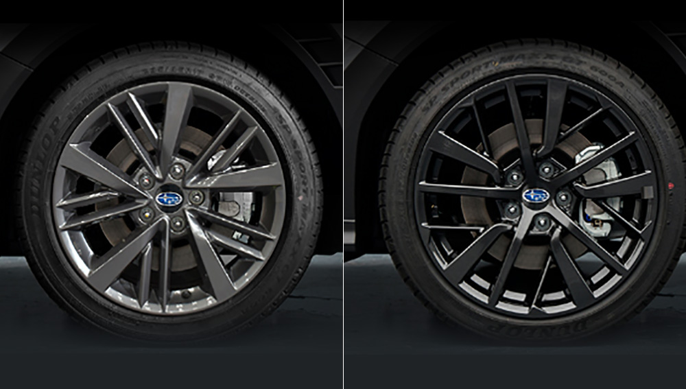 Alloy wheel designs for 2024 WRX.