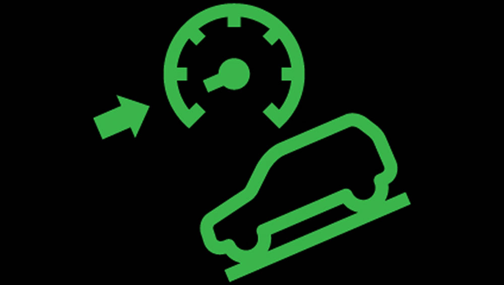 Illustration showing how Hill Decent Control works.