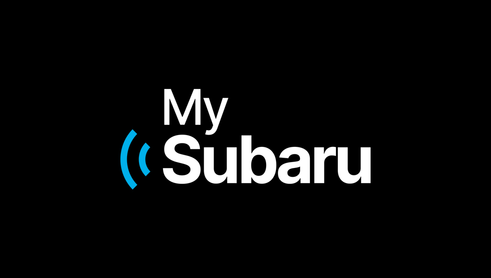 MySubaru Connected Services text over Forester interior image.