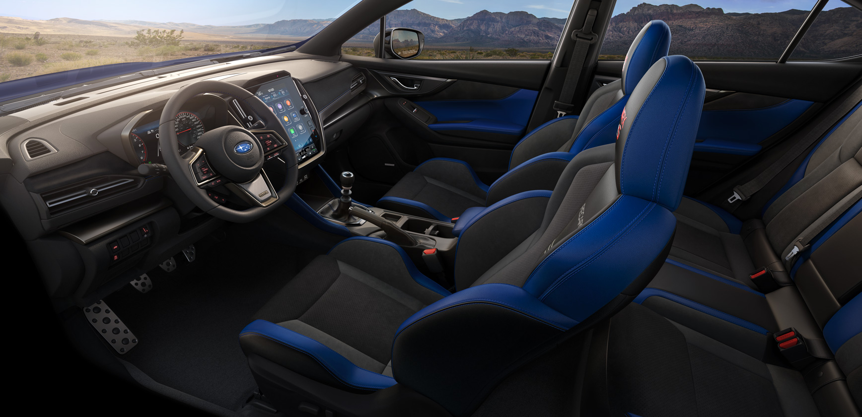 2025 WRX tS interior side shot.