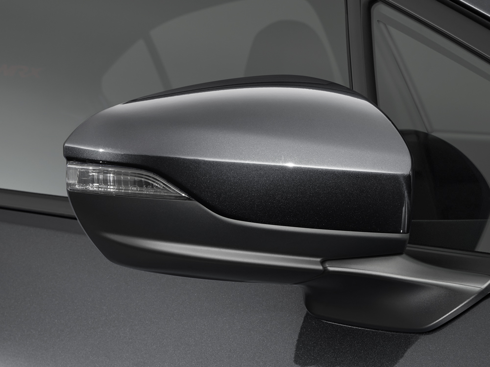 2025 WRX Sport-tech door mirror with LED turn signal light.