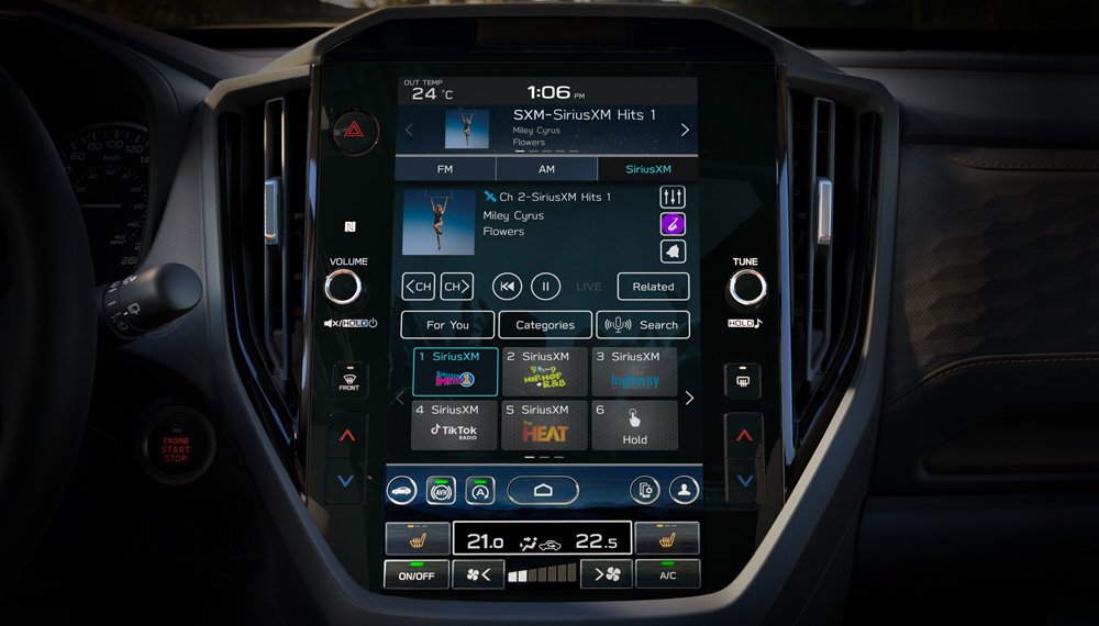 2026 Subaru Forester Dynamic new 11.6-inch infotainment system