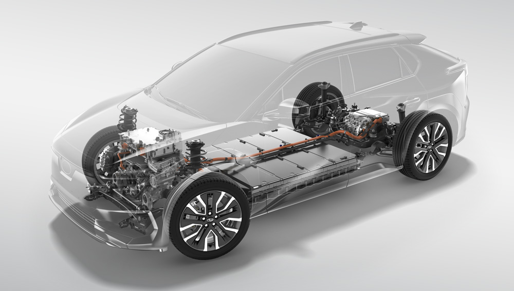 mage of the e-Subaru Global Platform in action.