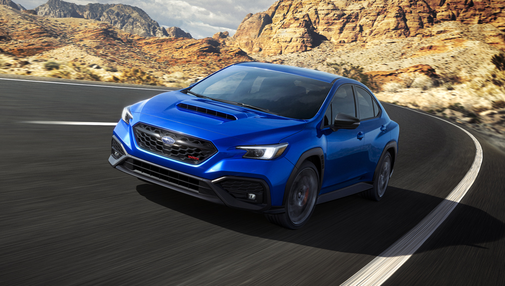 Photo de la WRX utilisant le dispositif de variation active du couple.