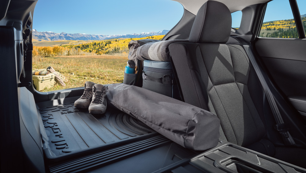 Vue de l’espace cargo de la Crosstrek 2027.