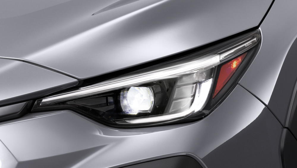 Subaru Crosstrek LED headlight close-up