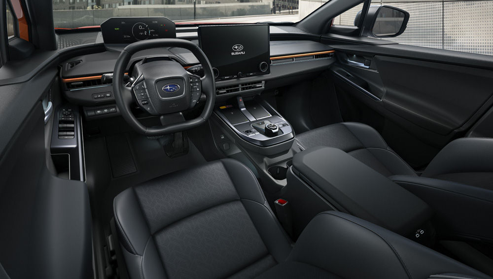 The 10-way power driver seat with black StarTex leather.