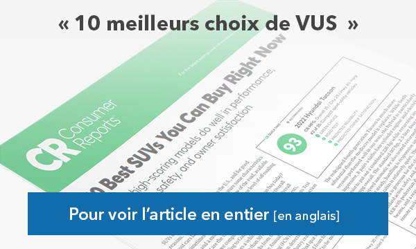 Pour voir la liste complete -  10 meilleurs choix de VUS