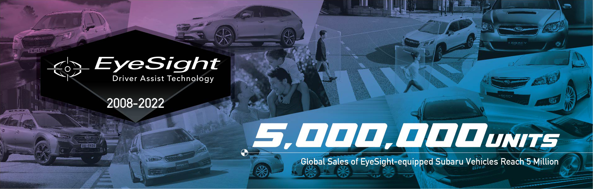 Subaru Achieves Global Sales of 5 Million EyeSight-equipped Vehicles