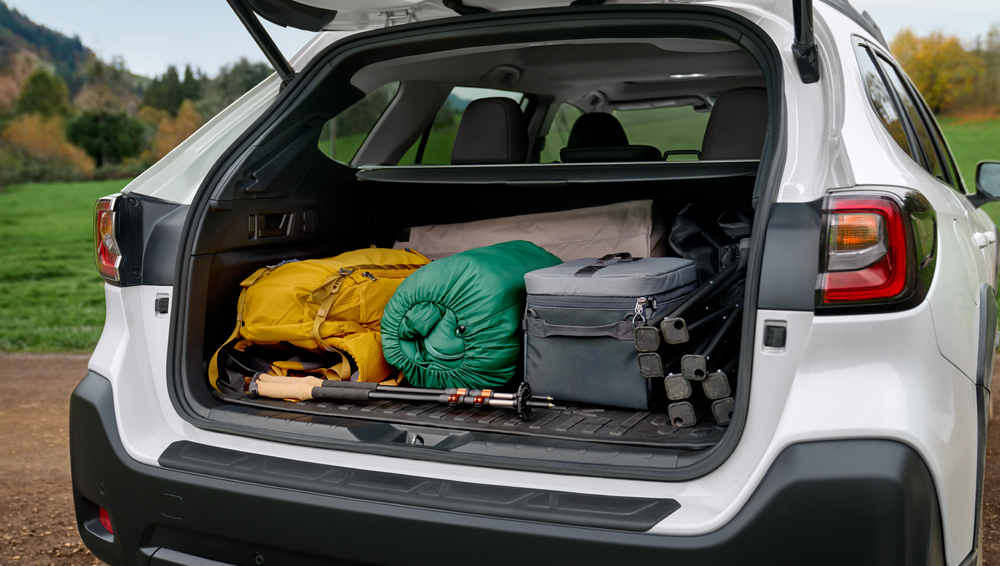 2024 Outback roomy rear cargo space.