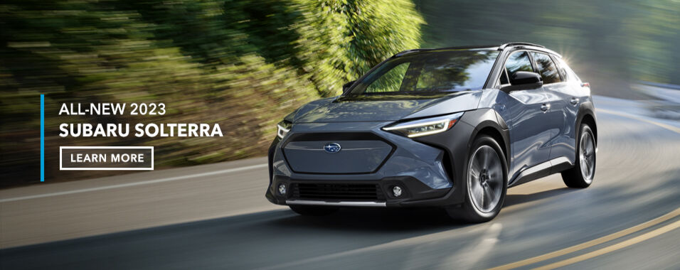 The all-new 2023 Subaru Solterra, the uncommon all-electric SUV