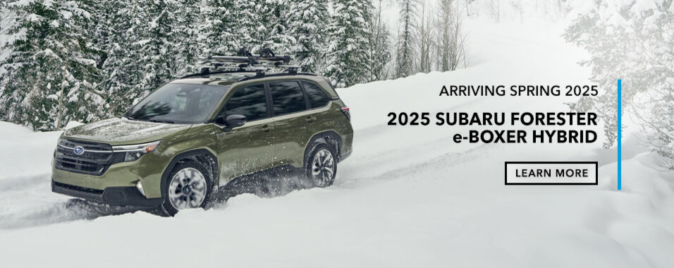 Announcing the All-New 2025 Subaru Forester e-BOXER Hybrid - Arriving Spring 2025.