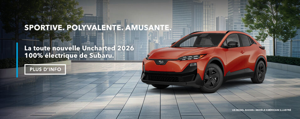 La toute nouvelle Subaru Uncharted 2026 entièrement électrique -Attendue au début de 2026! 
