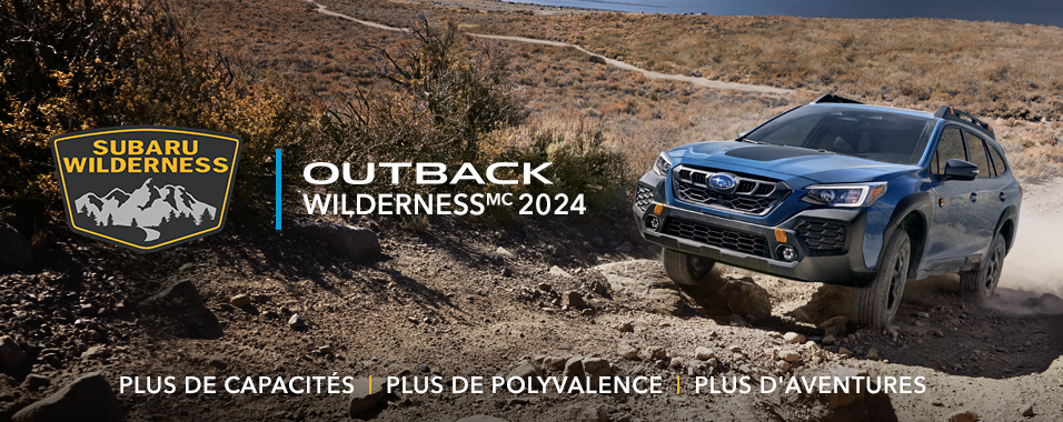 Outback Wilderness 2024 parcourant un sentier hors piste.