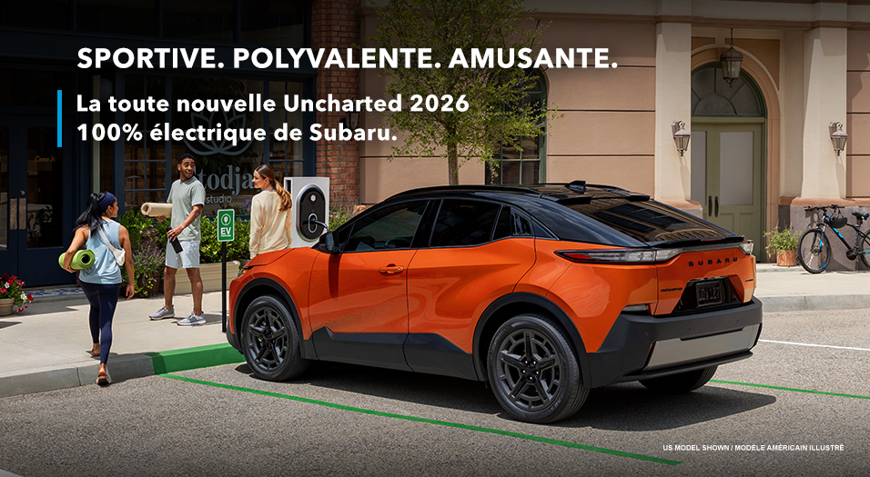 LA TOUTE NOUVELLE ET SPORTIVE
SUBARU UNCHARTED 2026
