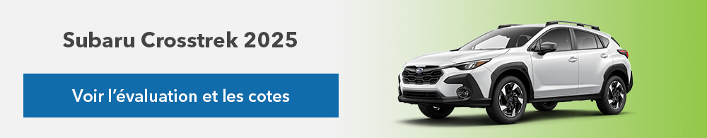 Voir l’évaluation et les cotes par Subaru Crosstrek 2025