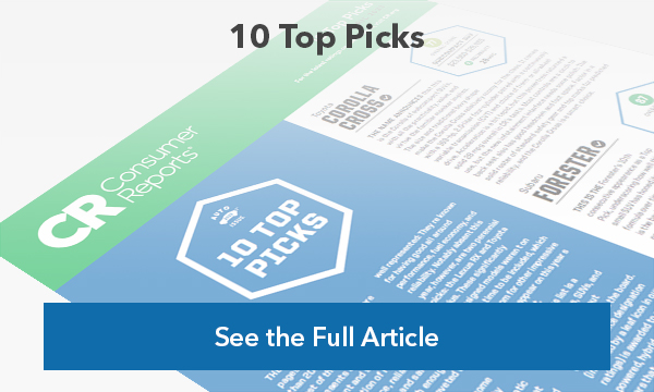 Consumer Reports 10 Top Picks
