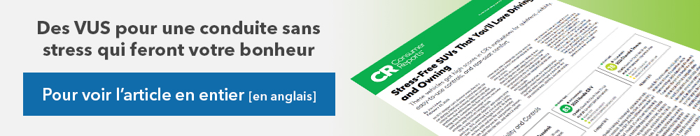 Des VUS pour une conduite sans stress