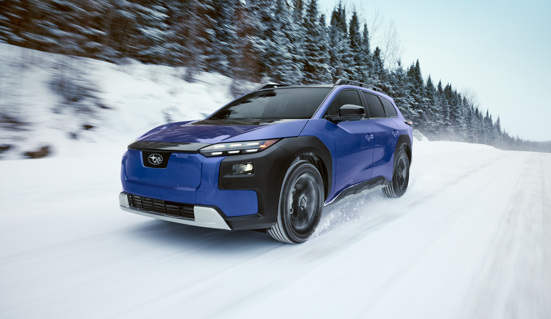 Subaru Trailseeker 2026 Premier circulant sur une route de montagne.